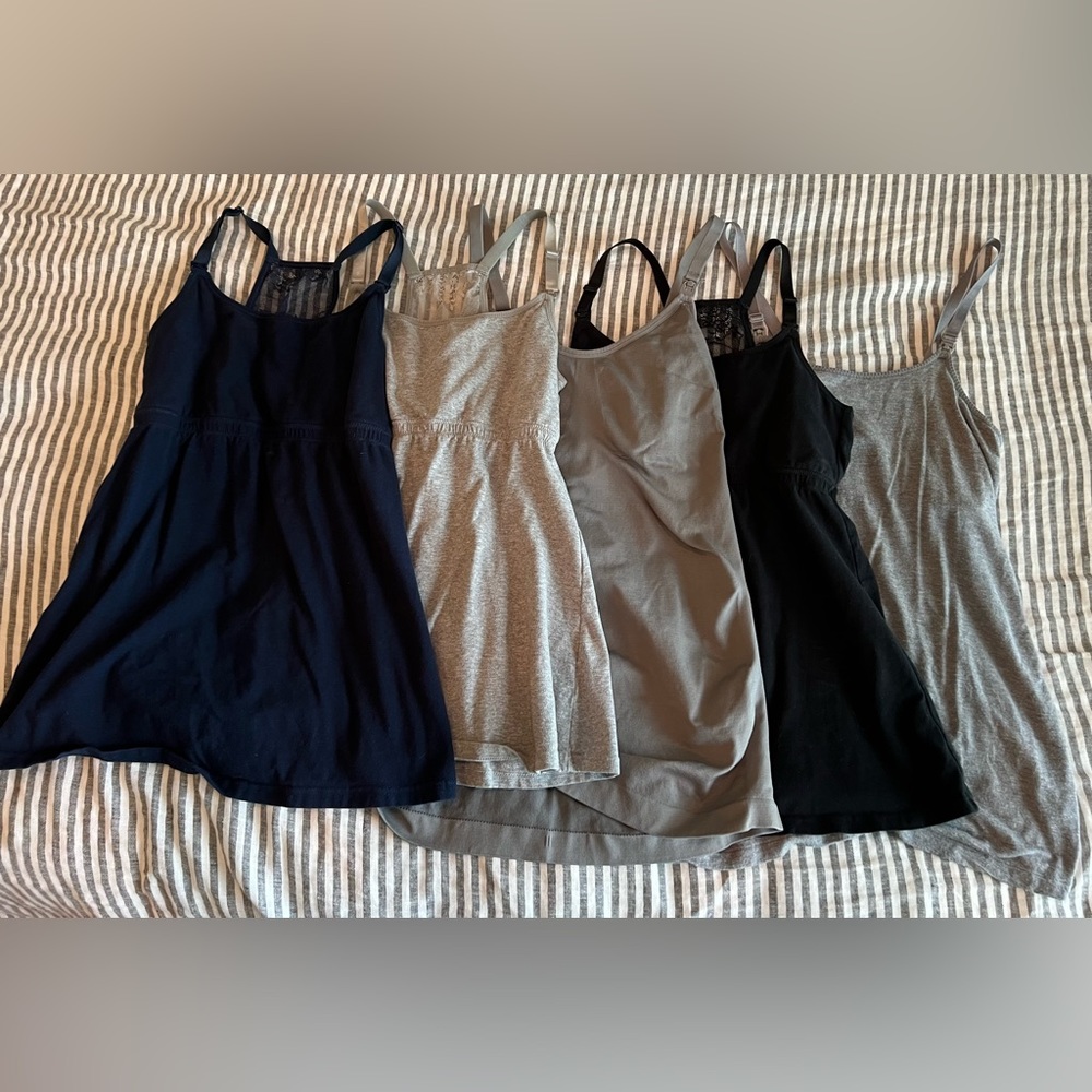 Bundle of 5 Nursing Tank Tops